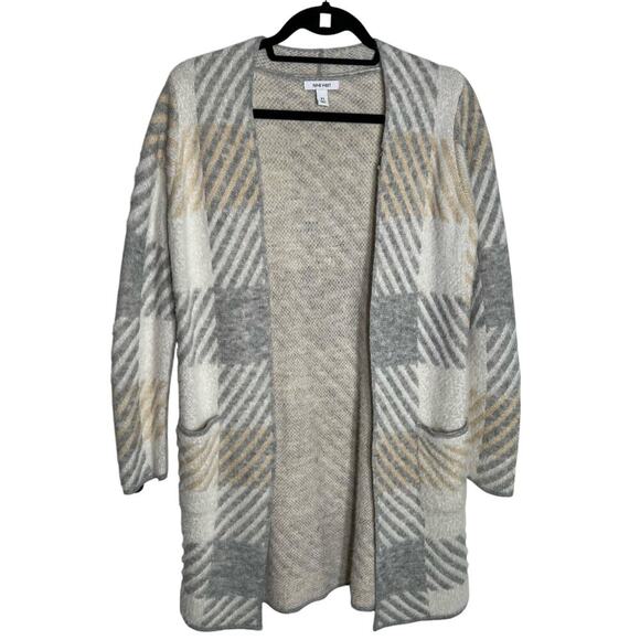 Nine West Women's Plaid Cardigan Pockets Size XS - Picture 1 of 7